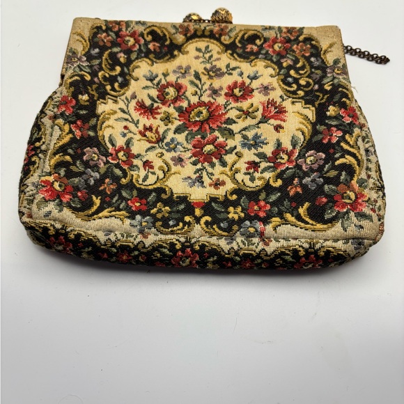 Walborg Floral Tapestry Clutch with Chain - Picture 8 of 8